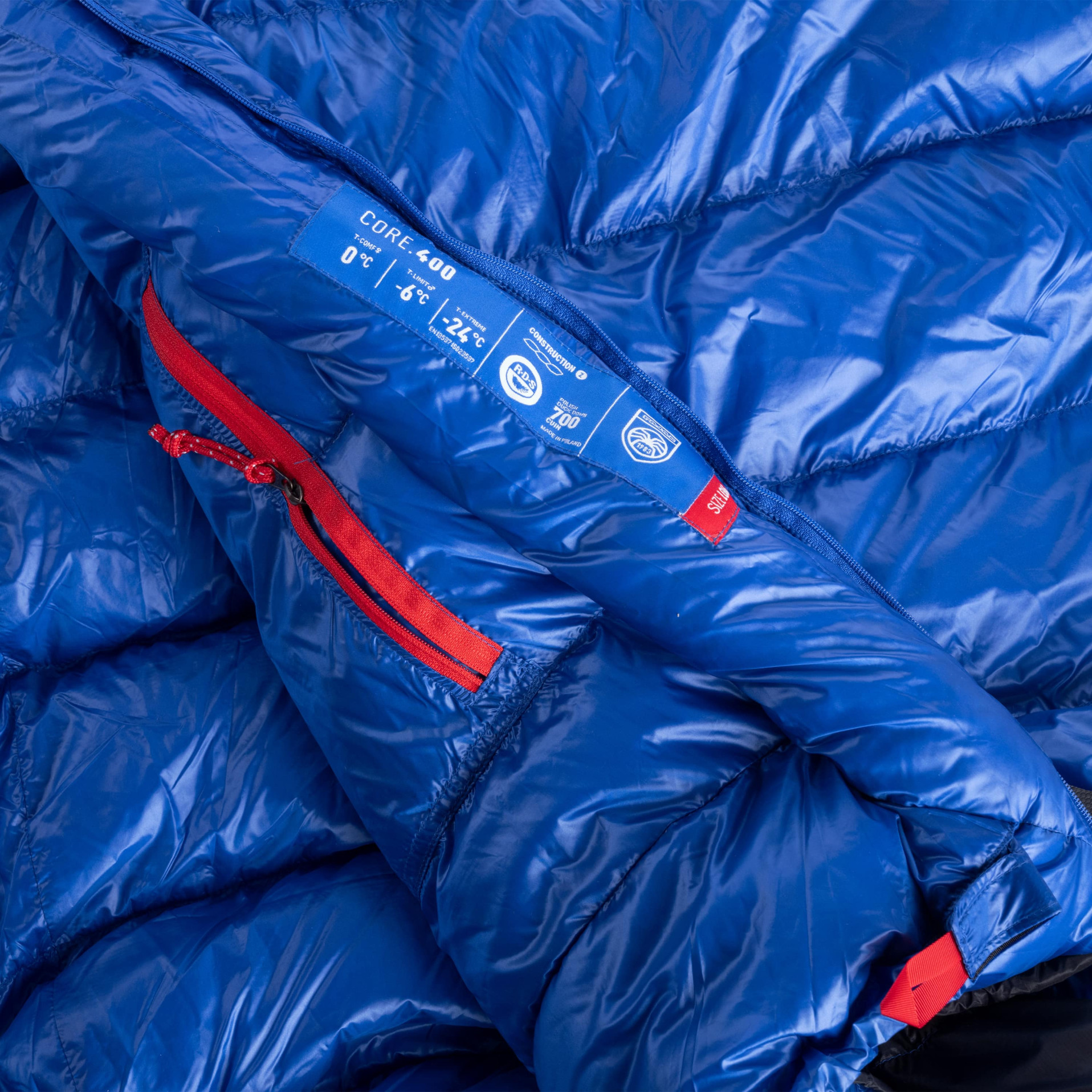 Down sleeping bag - Core 400 Blue