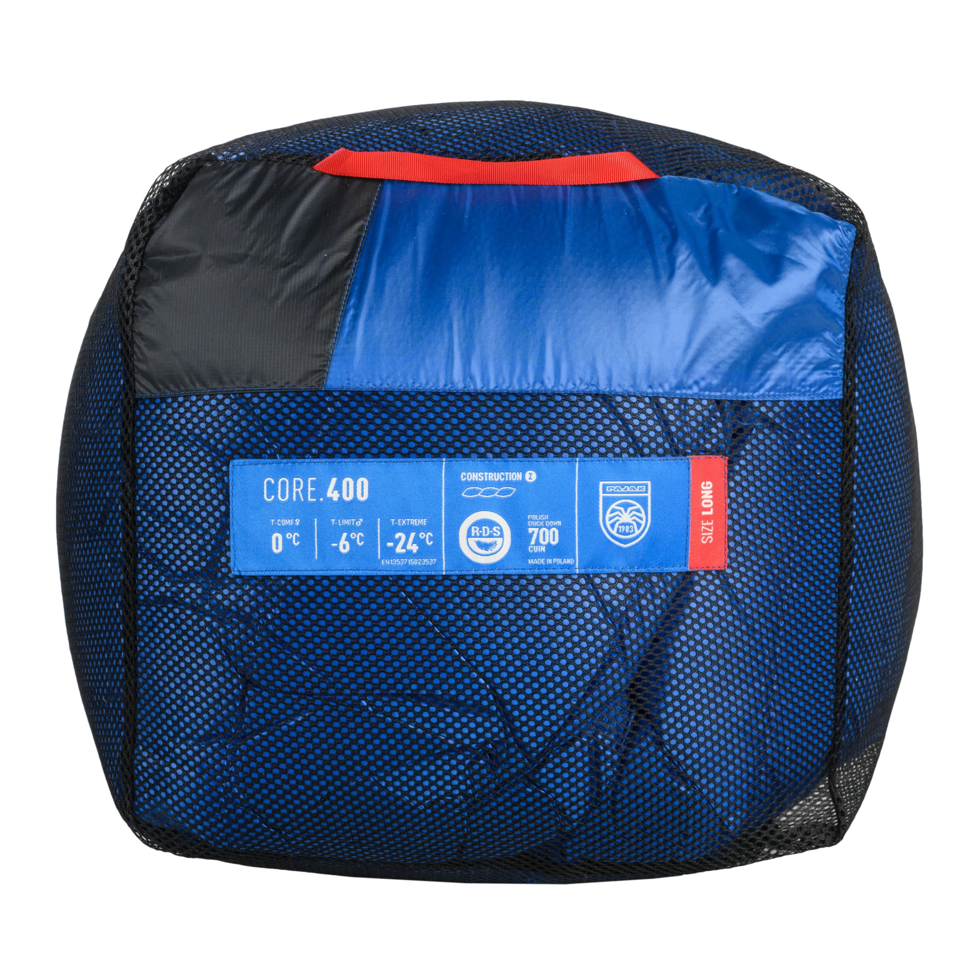 Down sleeping bag (–6°C) - Core 400 Blue