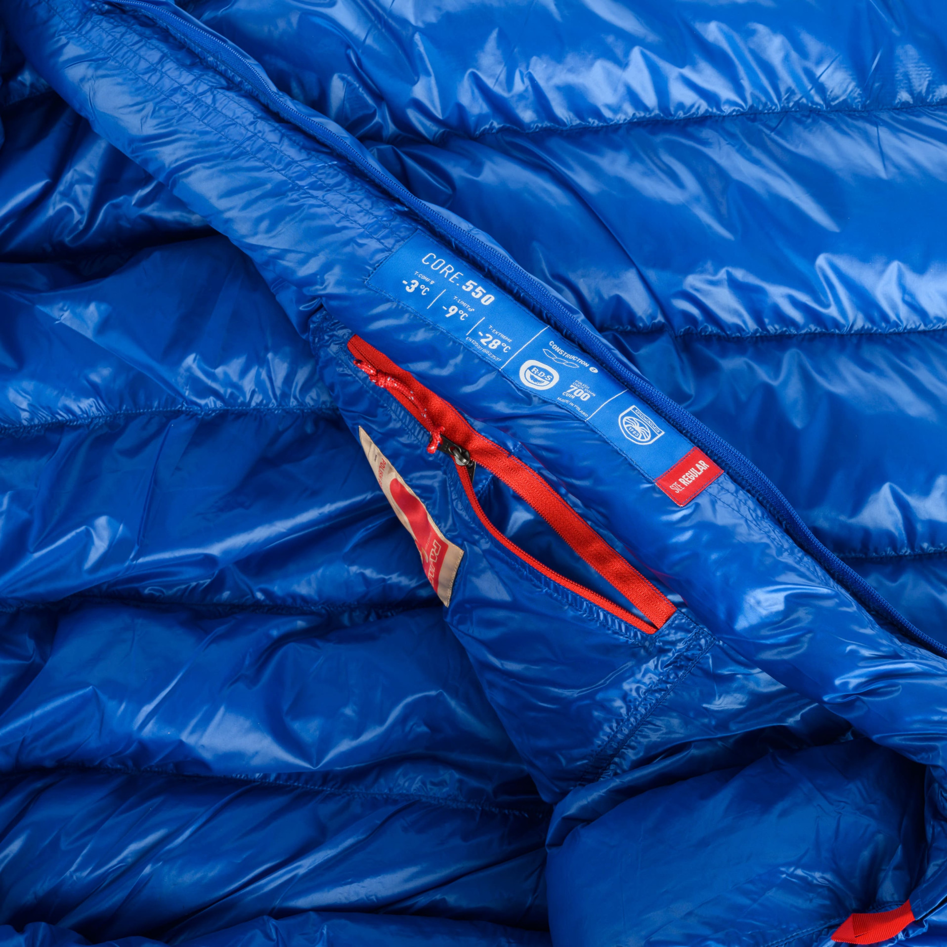 Down sleeping bag - Core 550 Blue