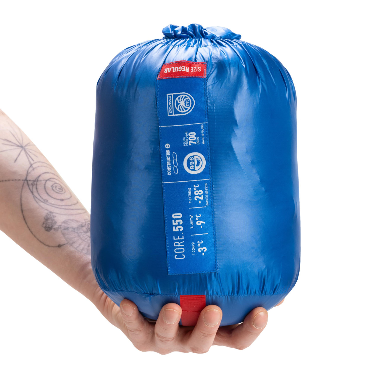 Down sleeping bag (–9°C) - Core 550 Blue