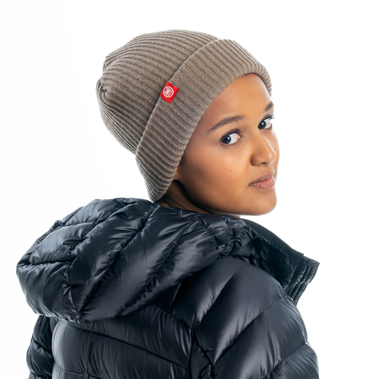 Brązowa czapka wełniana - Woolly Tan