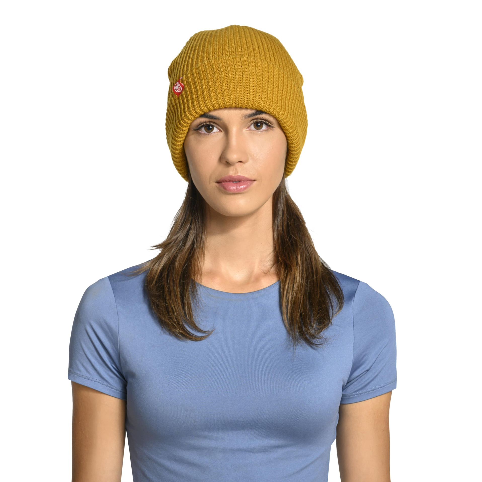 Żółta czapka wełniana - Woolly Apricot