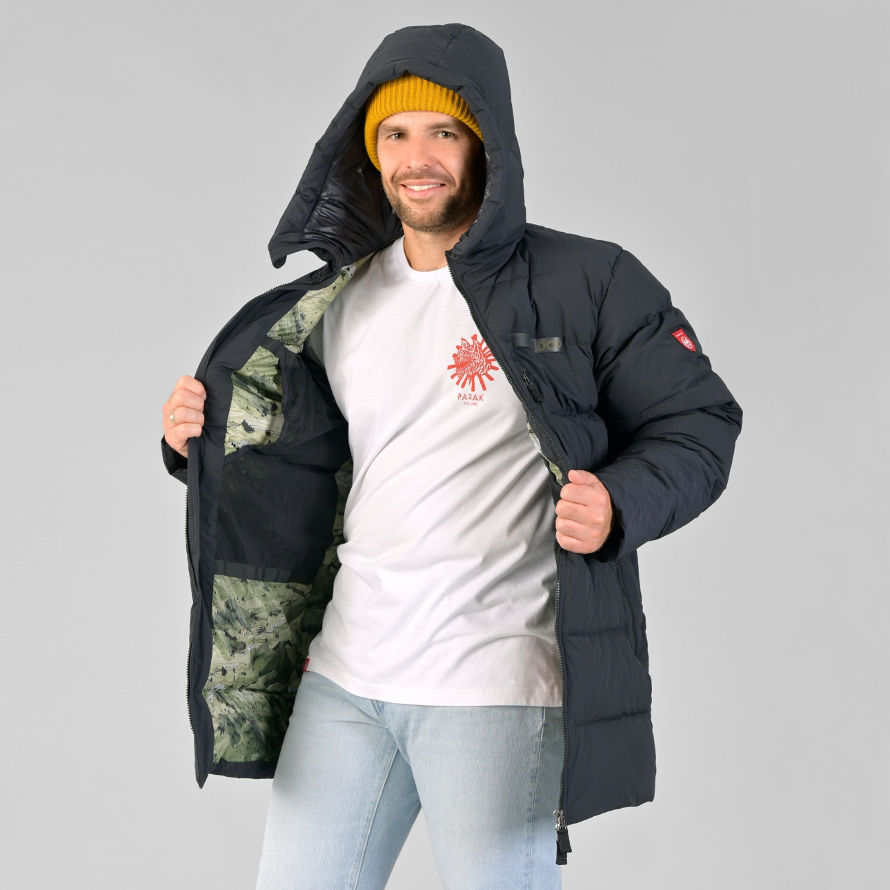 Długa kurtka puchowa - D.O.P Parka